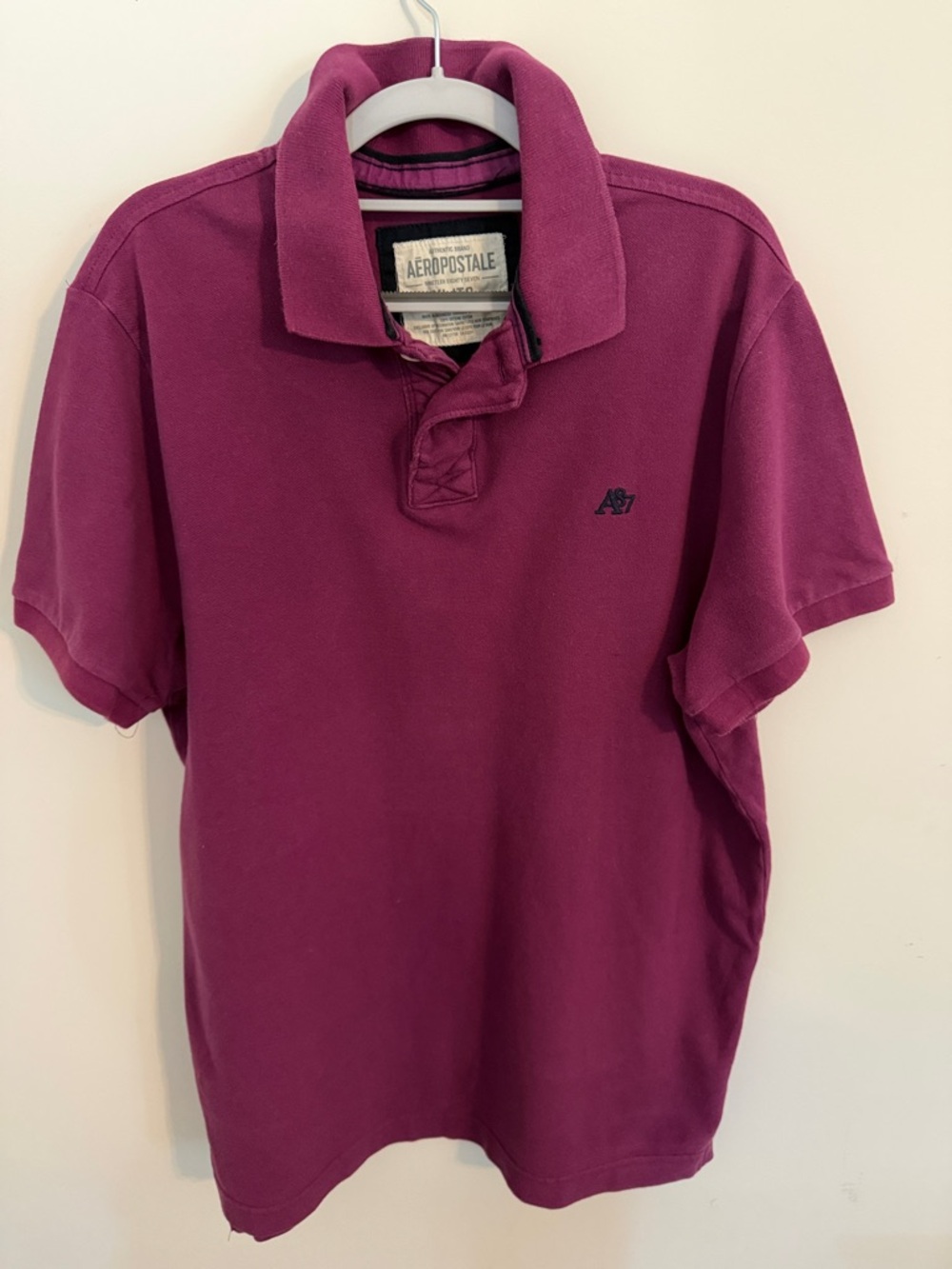 Aeropostale Men's Polo Shirt in Plum